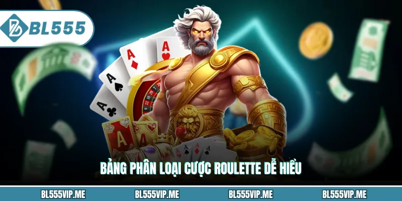 Bảng phân loại cược Roulette dễ hiểu