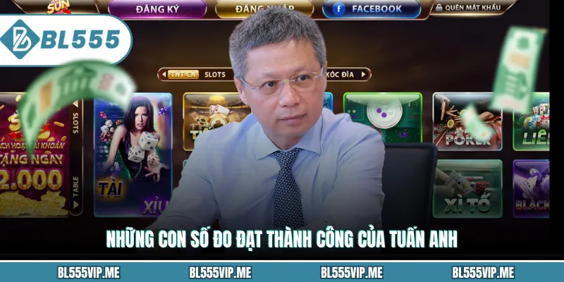 Những con số đo đạt thành công của Tuấn Anh